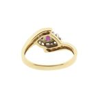 Image 4 of Gold ring with ruby ​​and diamond | 0.22 ct.