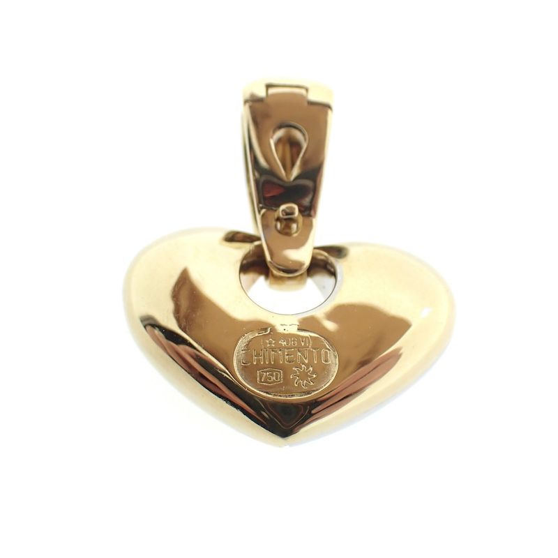 Image 6 of 18K Two-tone gold heart pendant; Chimento