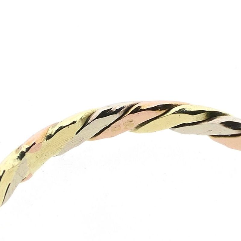 Image 5 of Tricolor Gold Adjustable Ring