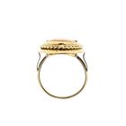 Afbeelding 5 van Gouden ring met uitgesneden portret van camee
