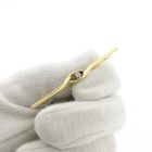 Image 8 of Narrow gold brooch with diamond | 0.05 ct.