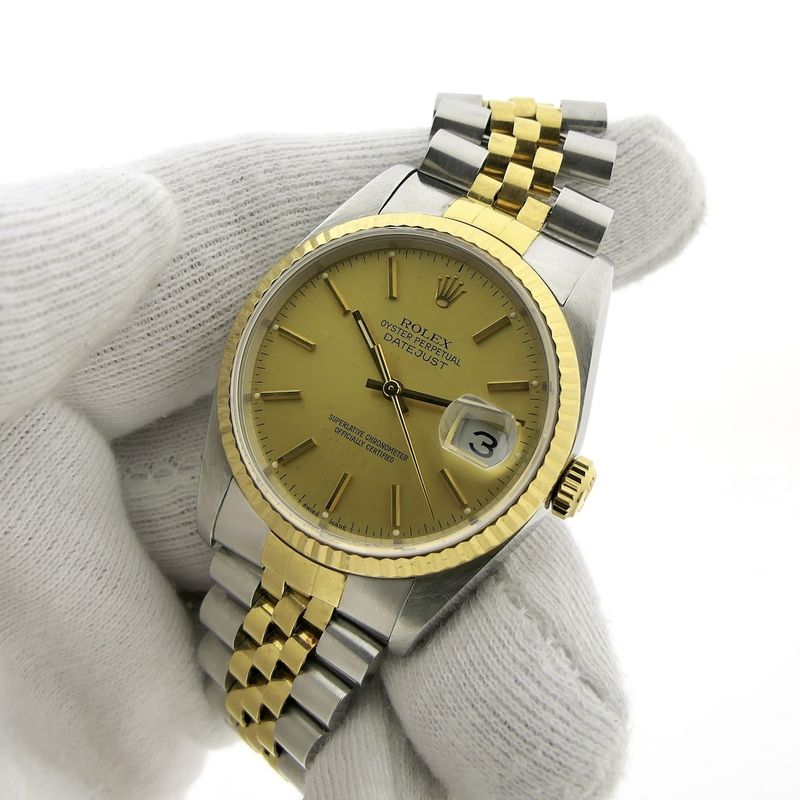 Image 5 of Rolex Datejust 36mm 16233; Automatic gold/steel watch
