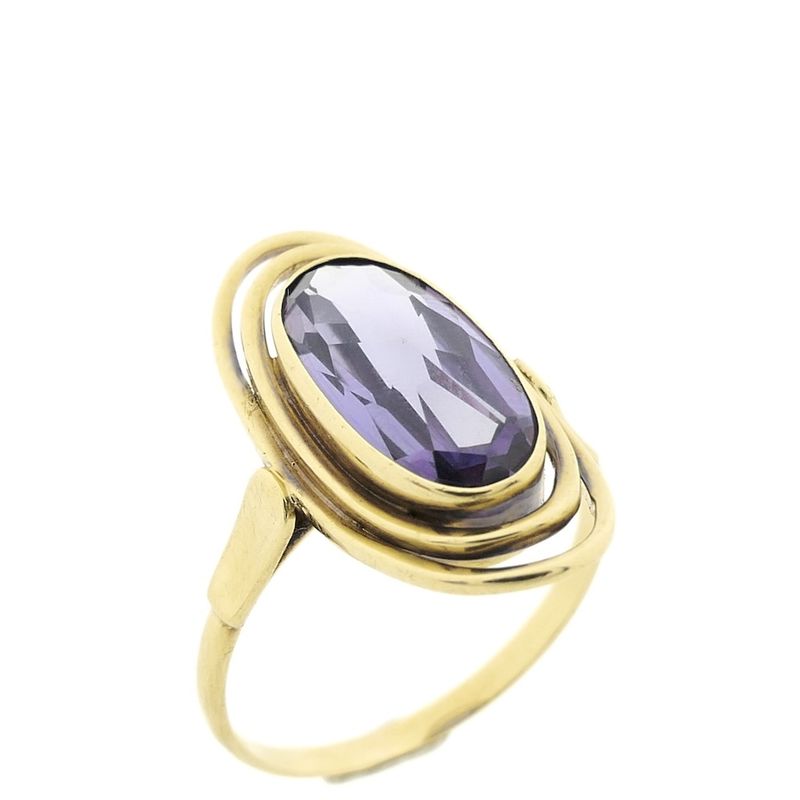 Image 5 of Gold ring with amethyst | Vintage