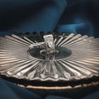 Image 2 of White gold art deco ring with diamond | 0.20 ct.