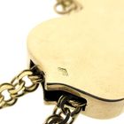 Image 6 of Antique gold sliding chain with tassels and diamond; approx. 0.05 ct.