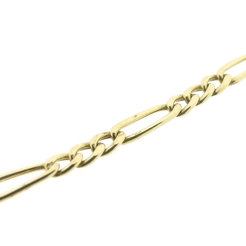 Image 3 of Gold Figaro link chain | 50.5 cm