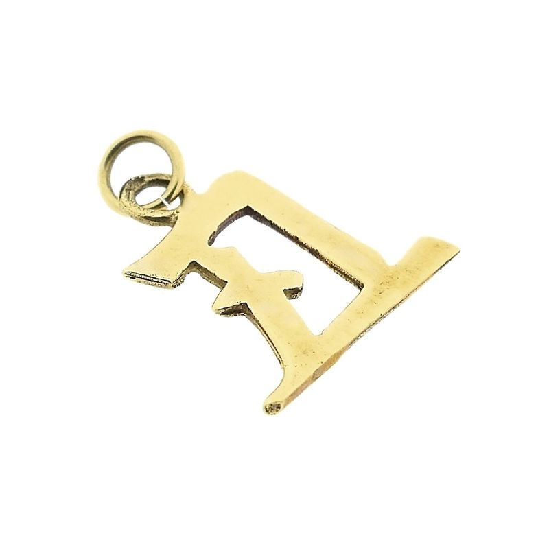 Image 9 of Gold pendant of Chinese horoscope sign; Ox