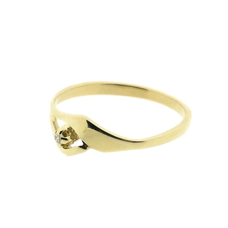 Image 5 of Gold ring with diamond | 0.01 ct.