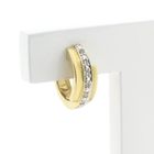 Image 4 of Gold earrings with diamond; 0.06 ct. | Ø 13.9 mm