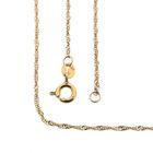 Image 1 of 9 karat Singapore link chain