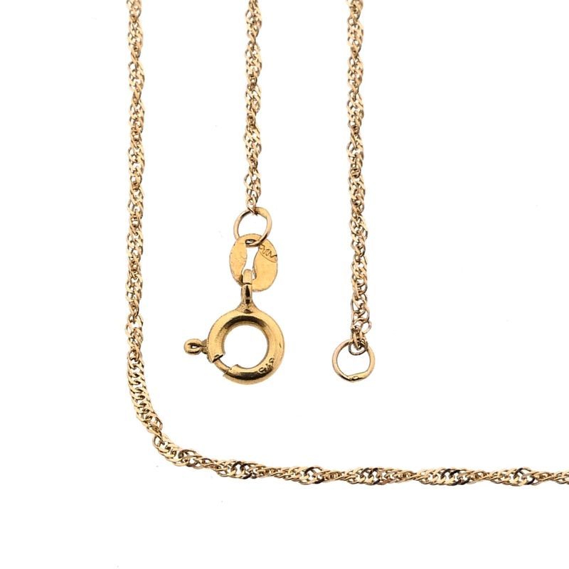 Image 1 of 9 karat Singapore link chain