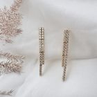 Image 2 of Gold stud earrings with zirconia