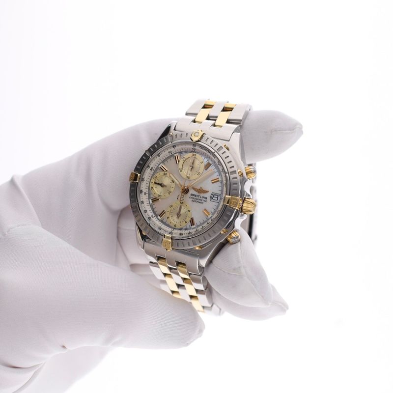 Image 9 of Breitling Chronomat Chronograph 'Mother of Pearl' B13352; Automatic Men's Watch