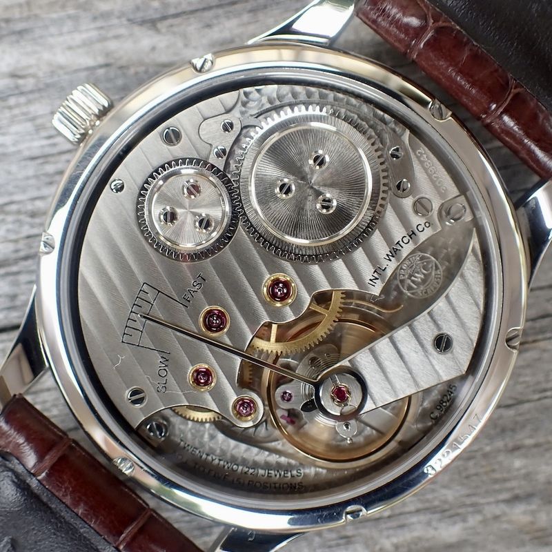 Image 2 of IWC Portuguese Regulator; 18k white gold men's watch