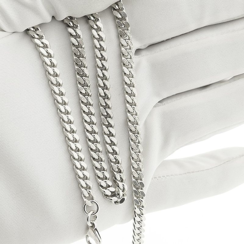 Image 10 of Silver gourmet link necklace | 51 cm