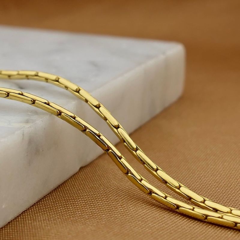 Image 2 of Gold Cardano link necklace