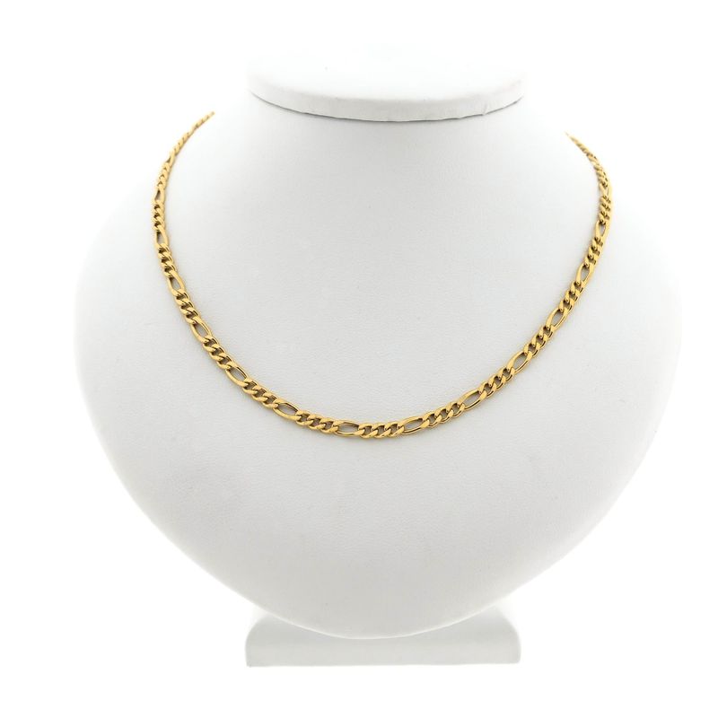 Image 3 of ASSOS Gold Figaro Necklace; 14 karat; 45 cm