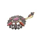 Image 9 of Vintage gold entourage pendant with garnet