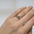 Image 5 of Gold solitaire ring with diamond 0.06 ct.