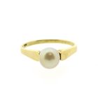 Image 3 of Gold ring with cultured pearl