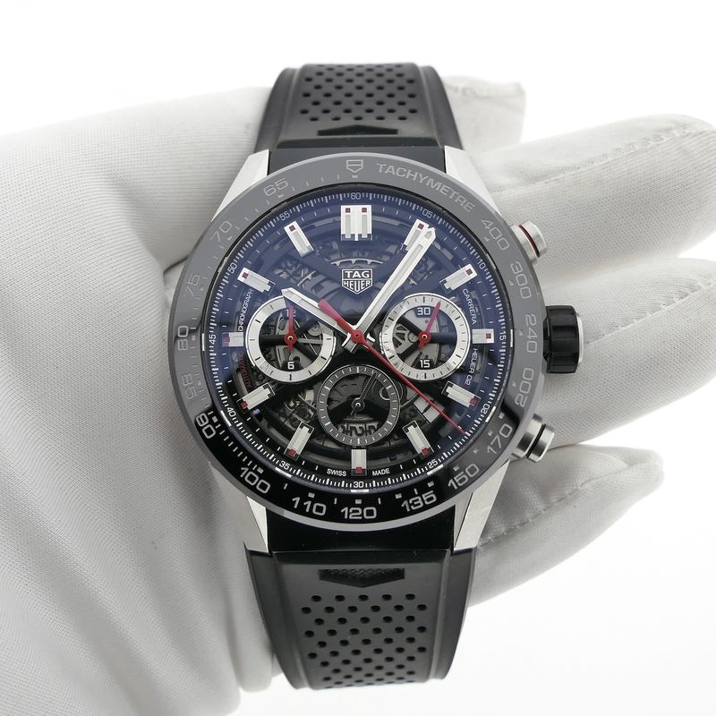 Image 9 of TAG Heuer Carrera Skeleton CBG2A10.FT6168; Chronograph men's watch