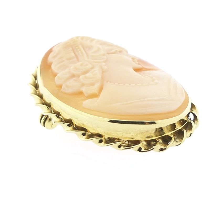 Image 3 of 8 carat vintage brooch/pendant with cameo