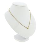 Image 3 of Gold snake link chain with diamond pendant; 0.24 ct. | 38.5 cm