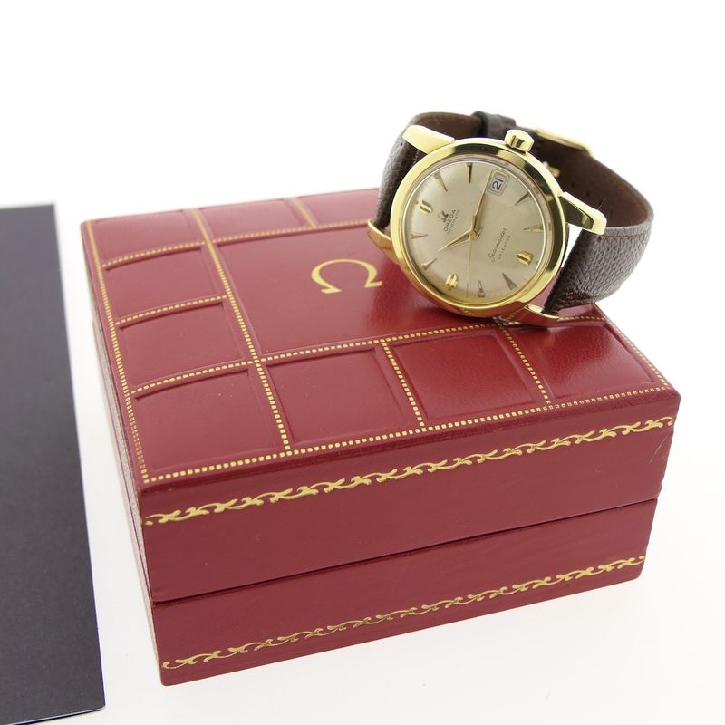 Image 10 of Omega Seamaster Calendar Automatic 2849SC; Vintage 14k gold watch