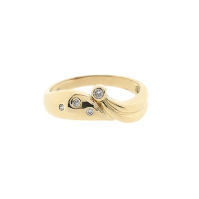 Image 2 of Gold subtle ring with zirconia