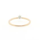 Image 4 of Gold solitaire ring with diamond | 0.12 ct.