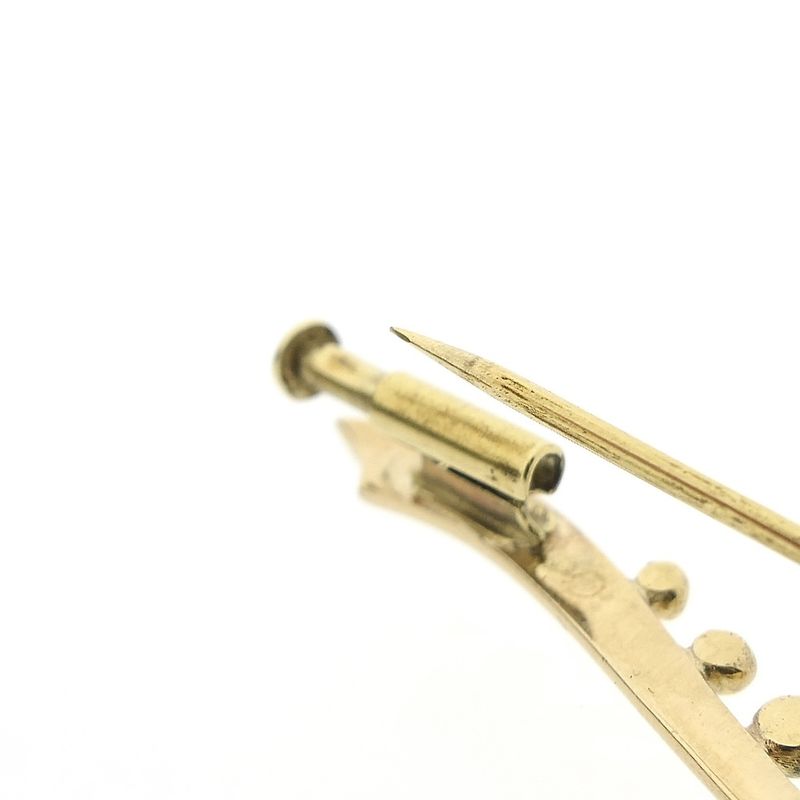 Image 8 of Gold brooch with topaz | Vintage