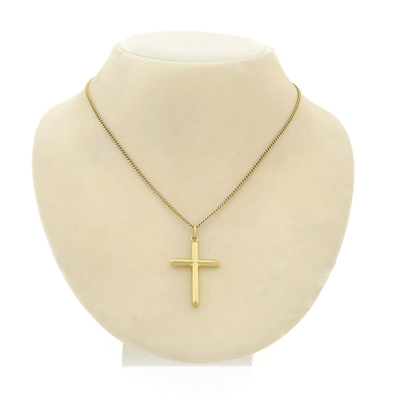 Image 3 of Gold pendant of a cross