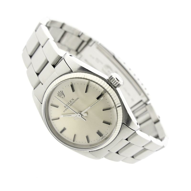 Image 4 of Rolex Oyster Perpetual 31mm; Vintage watch with 18k gold bezel