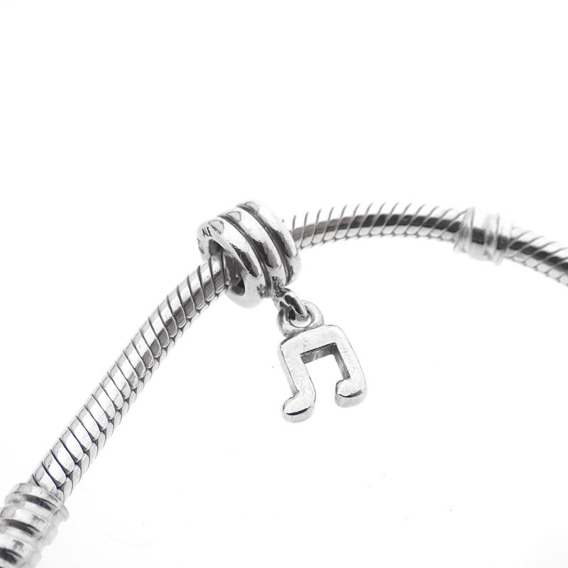 Image 2 of Pandora charm; Silver; Music Note