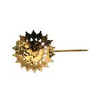 Image 4 of Gold brooch with garnet | Vintage