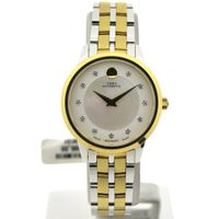 Movado 1881; Automatic two-tone women's watch with MOP and diamond dial; 0607489