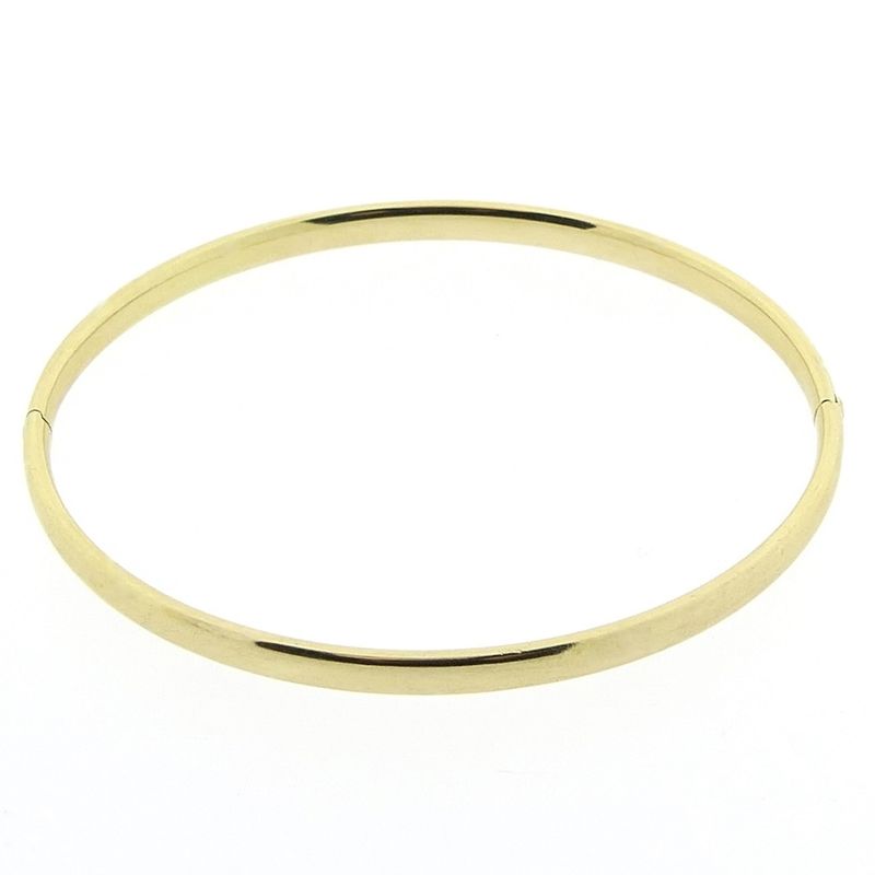 Image 1 of Gold smooth slave bracelet | Ø 63 mm