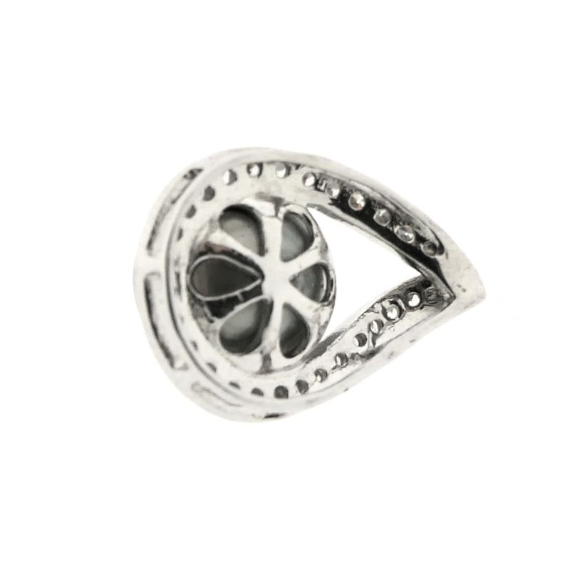 Image 5 of 8 carat pendant with Tahitian pearl and zirconia