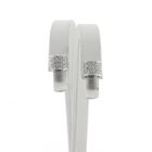 Image 3 of White gold stud earrings set with diamonds | 0.15 ct.