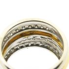 Image 6 of Two-tone gold ring with diamonds; approx. 0.44 ct.