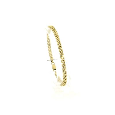 Gold Bismarck link bracelet | 18.5 cm Image 1 of Gold Bismarck link bracelet | 18.5 cm