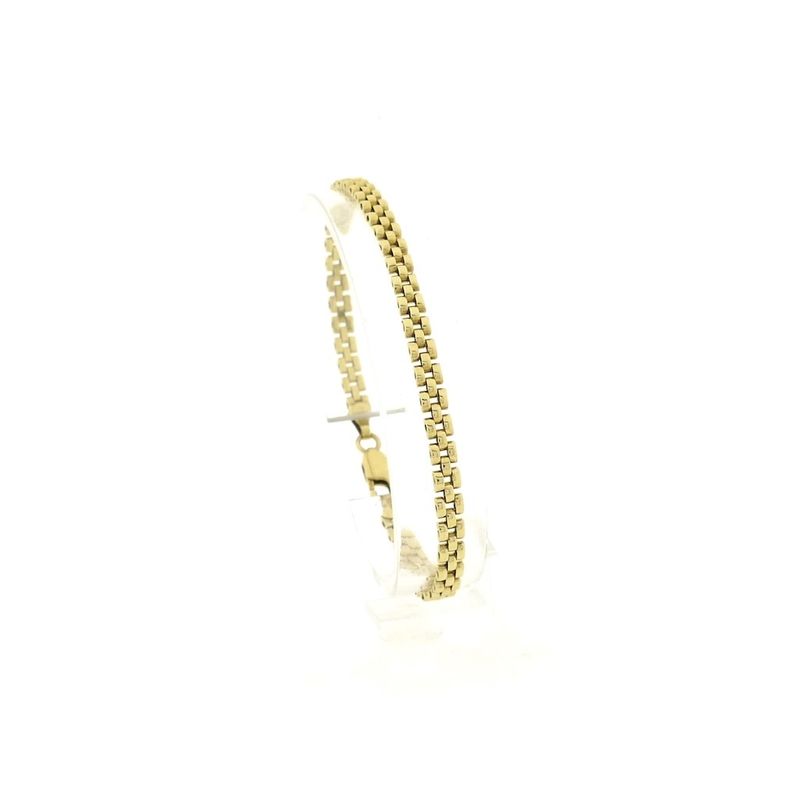 Image 1 of Gold Bismarck link bracelet | 18.5 cm