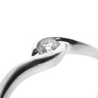 Image 3 of White gold solitaire ring with 0.18 ct diamond.