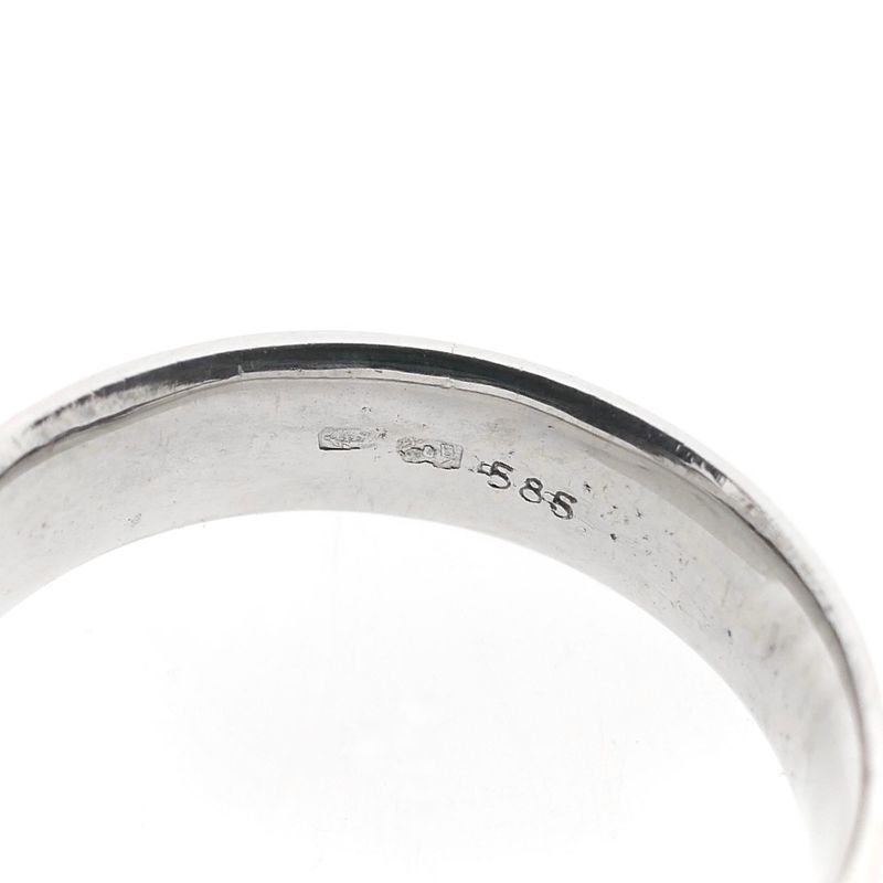 Image 6 of White Gold Ring with Diamonds; 0.07 ct.