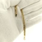 Image 11 of Gold flat gourmet link bracelet