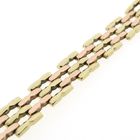 Image 1 of 8 carat bicolor Bismarck link bracelet