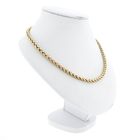 Image 3 of Gold foxtail link necklace