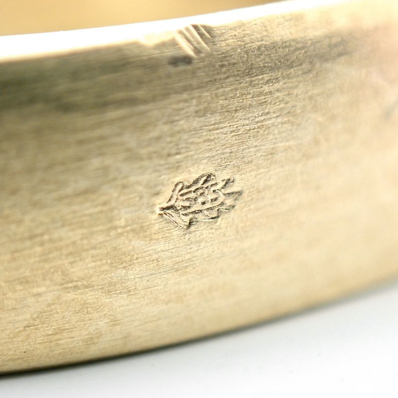 Image 5 of Gold square matte ring; Marc O'Polo