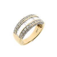 Gold ring with diamonds; 1.20 ct.