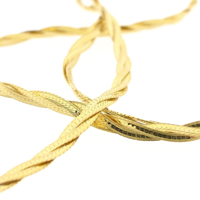 Image 8 of Gold braided fantasy link necklace